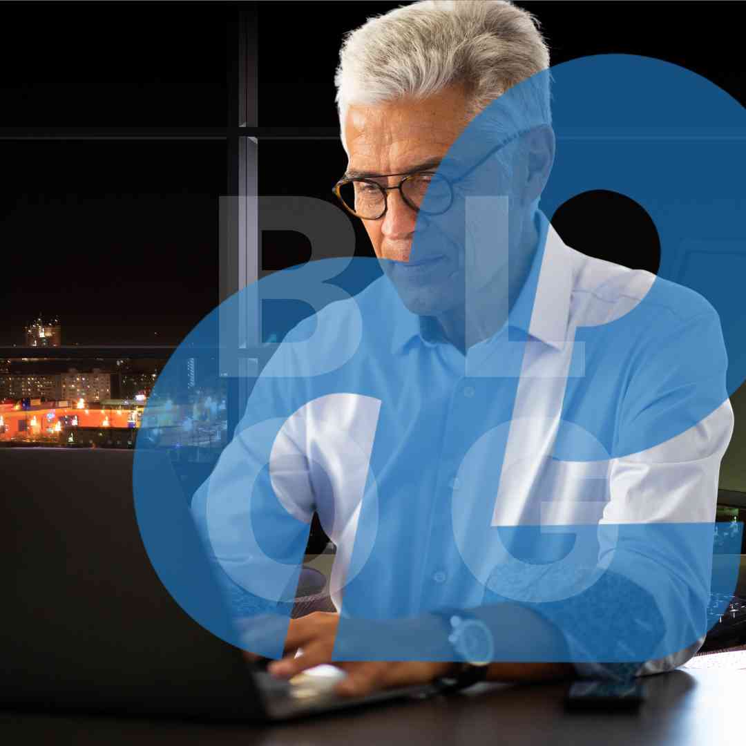 Senior partner researching a competitor at midnight, dark funnel for European professional services